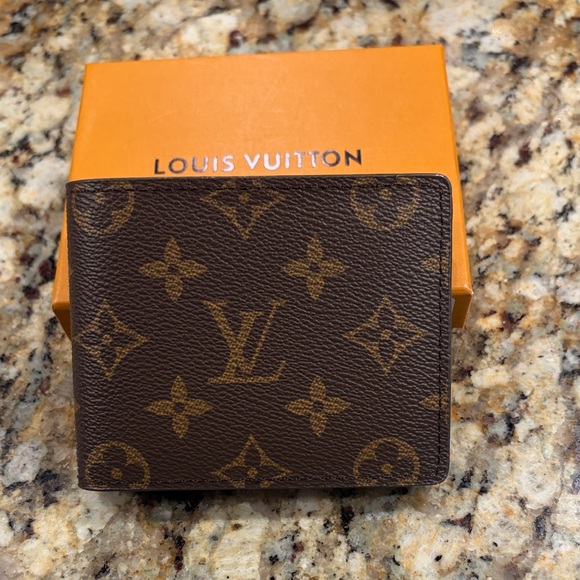 None Other - Tan and Brown Monogram Wallet